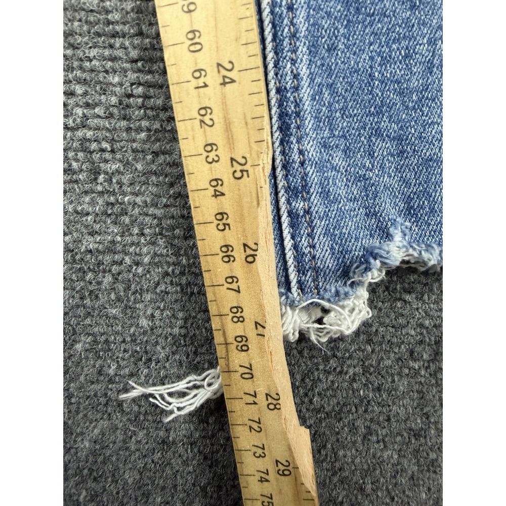 Flying Monkey High Rise Ankle Skinny Jeans Distressed Step Hem Size Tag 25x27 - Picture 8 of 8